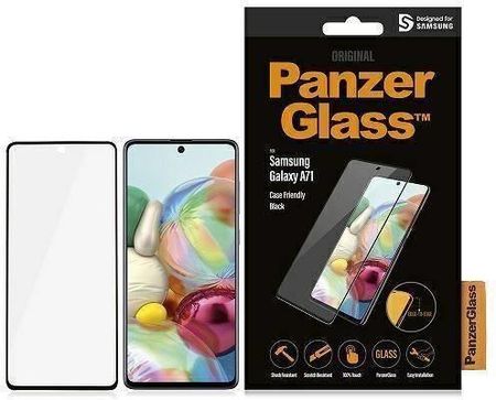 Panzerglass Szkło Hartowane 5D Samsung Galaxy A71 E2E Regular Case Friendly Czarne