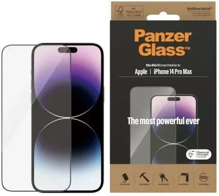 Panzerglass Szkło Ultra-Wide Fit Do Iphone 14 Pro Max 6,7" Screen Protection Antibacterial 2774