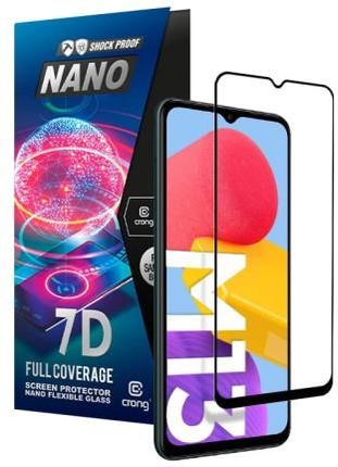 Crong 7D Nano Flexible Glass Niepękające Szkło Hybrydowe 9H Na Cały Ekran Samsung Galaxy M13