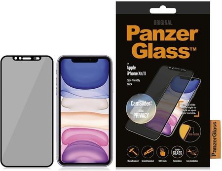 Panzerglass P2668 Apple, Iphone Xr/11, Tempered Glass, Black, Case Friendly, Camslider And Dual Privacy