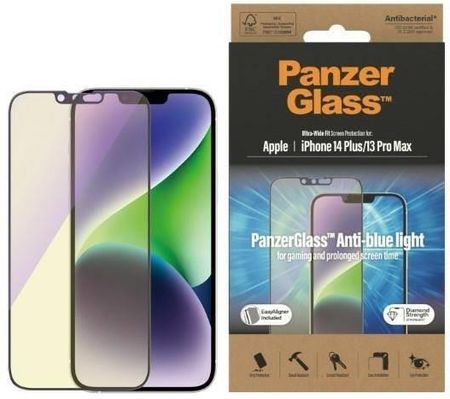 Panzerglass Ultra-Wide Fit Iphone 14 Plus / 13 Pro Max 6,7" Screen Protection Antibacterial Easy Aligner Included Anti-Blue Light 2793
