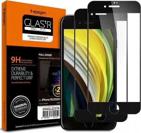 Spigen Szkło Hartowane Glass Fc 2-Pack Iphone Se 2