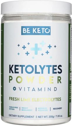BeKeto Elektrolity Ketolytes, Świeża Limonka 200 g (5060834810621)