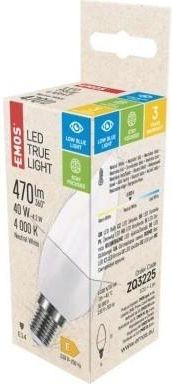 Emos Żarówka LED True Light 4,2W E14 neutralna biel (ZQ3225)