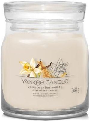 Yankee Candle Świeca Zapachowa W Słoiczku Vanilla Creme Brulee 2 Knoty Singnature 368 G 8304952448430