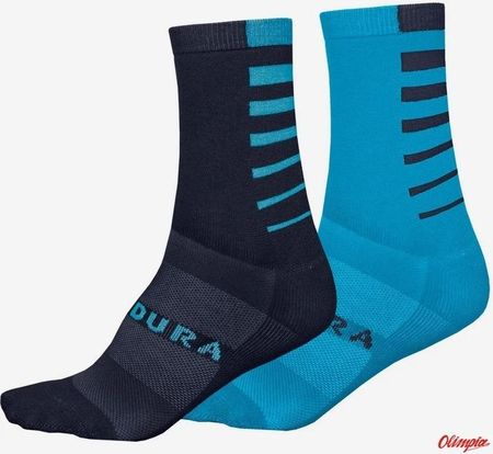 Skarpety Endura Coolmax Stripe Socks Blue (2 pary)