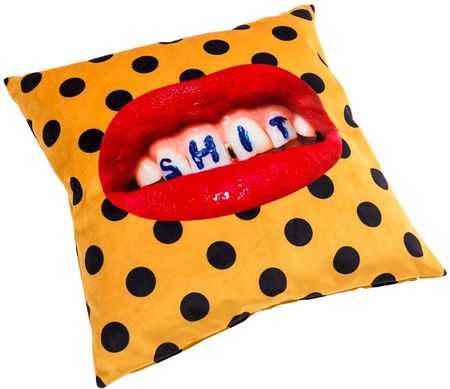 Seletti Poduszka Toiletpaper Shit 50X50 Cm Pomarańczowa Slt02305 - zdjęcie 2