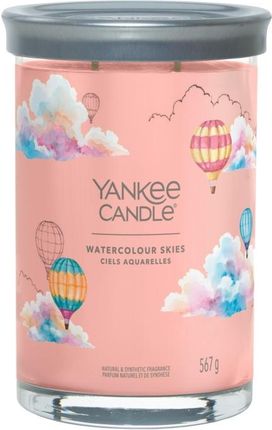 Yankee Candle Tumbler Świeca W Dużym Słoiku Z Dwoma Knotami Watercolour Skies 147162