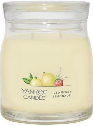 Yankee Candle Świeca Zapachowa W Słoiku Ice Berry Lemonade Iced 368 G 7991852399606