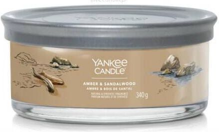Yankee Candle Świeca Zapachowa W Szkle Amber & Sandalwood 5 Knotów Singnature 340 G 8307792448722