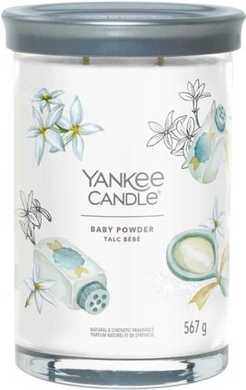 Yankee Candle Tumbler Świeca W Dużym Słoiku Z Dwoma Knotami Baby Powder 147662