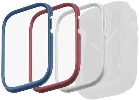 Uniq Ramki Do Moduo 3In1 Apple Watch Series 4/5/6/7/8/Se 44/45Mm Niebieski-Czerwony-Biały/Blue-Red-White