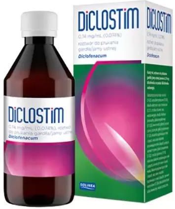 Solinea Diclostim 0,74 Mg/ml Roztwór Do Płukania Gardła Jamy Ustnej 250ml