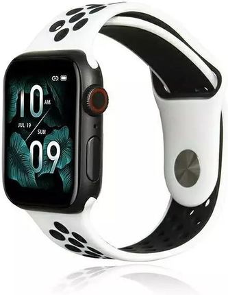 Producenttymczasowy Pasek Do Smartwatcha Beline Sport Silicone Apple Watch 38/40/41Mm Biało-Czarny White/Black