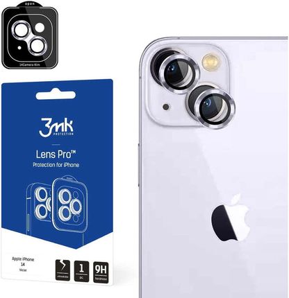 Szkło ochronne na obiektyw telefonu 3mk Lens Protection Pro do Apple iPhone 14 Violet