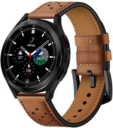 Tech-Protect Pasek Do Samsung Galaxy Watch 4 (40 / 42 44 46 Mm) Leather Brązowe