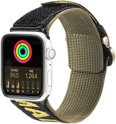 Dux Ducis Strap (Outdoor Version) Pasek Apple Watch Ultra, Se, 8, 7, 6, 5, 4, 3, 2, 1 (49, 45, 44, 42 Mm) Nylonowa Opaska Bransoleta Żółto-Zielony