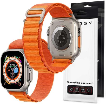 Alogy Pasek Do Zegarka Sport Strap Apple Watch 42/44/45/49Mm Pomarańczowy