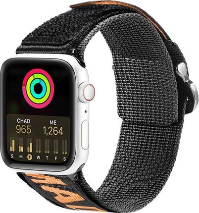 Dux Ducis Strap (Outdoor Version) Pasek Apple Watch Ultra, Se, 8, 7, 6, 5, 4, 3, 2, 1 (49, 45, 44, 42 Mm) Nylonowa Opaska Bransoleta Czarn