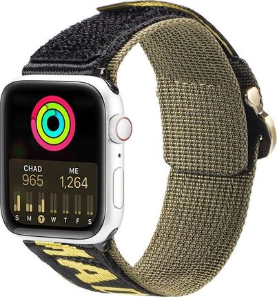 Dux Ducis Strap (Outdoor Version) Pasek Apple Watch Ultra, Se, 8, 7, 6, 5, 4, 3, 2, 1 (49, 45, 44, 42 Mm) Nylonowa Opaska Bransoleta Żółto