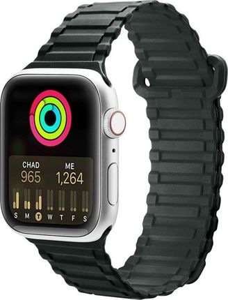 Dux Ducis Strap (Armor Version) Pasek Apple Watch Se, 8, 7, 6, 5, 4, 3, 2, 1 (41, 40, 38 Mm) Silikonowa Magnetyczna Opaska Bransoleta Zielon