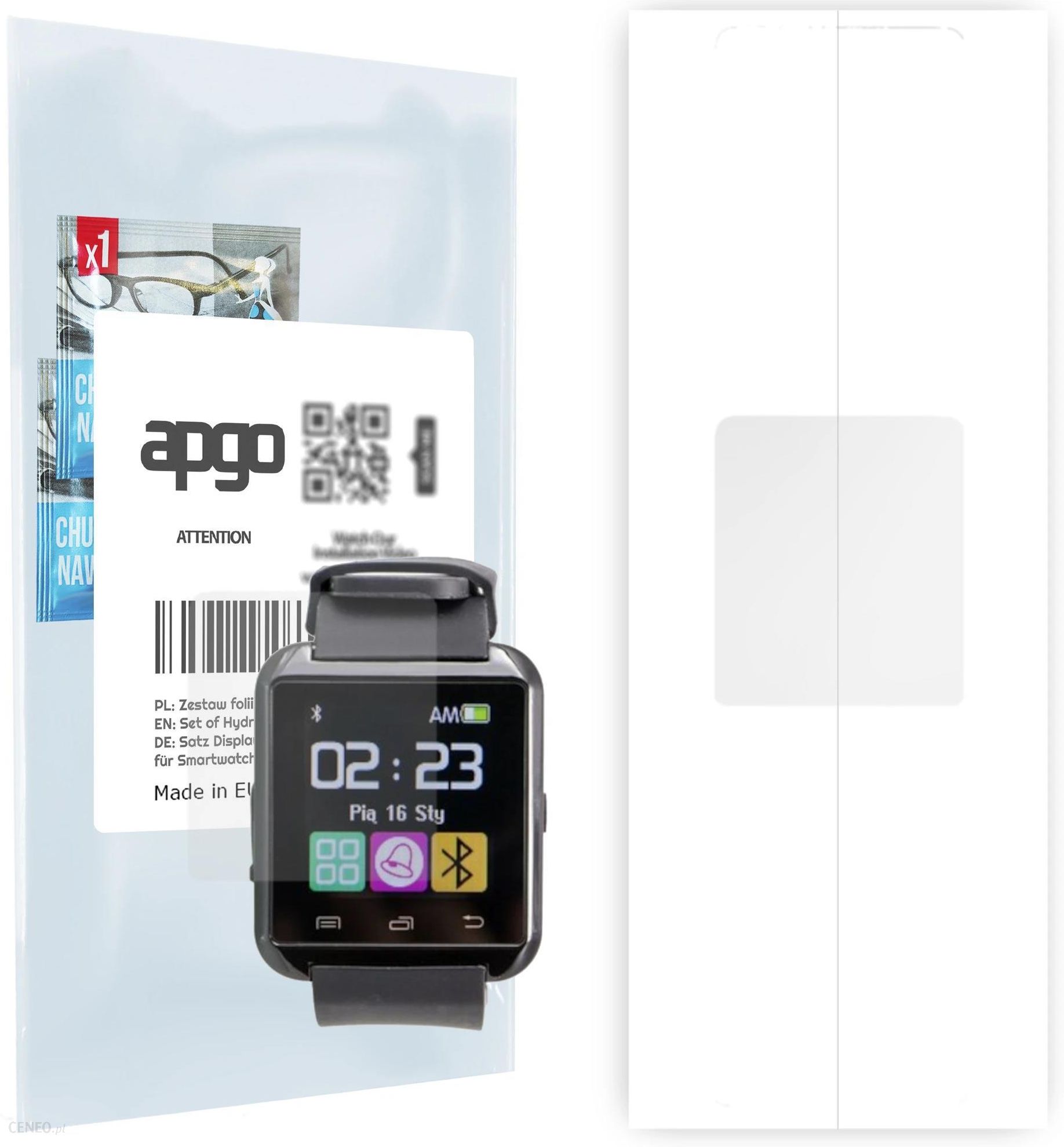1x Folia hydrożelowa do Garmin Vivoactive 5 - apgo HD HQ FLEX Smartwatch  Hydrogel Protection Ochrona na ekran smartwatcha - apgo