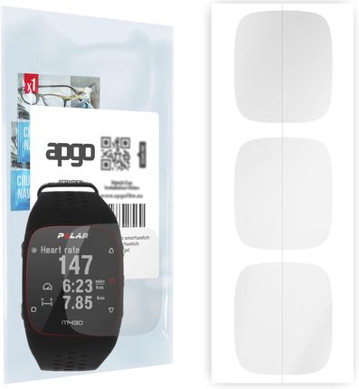 Apgo 3X Folia Hydrożelowa Do Polar M430 - Smartwatch Hydrogel Protection