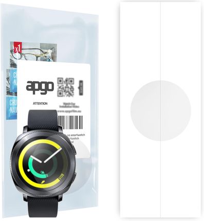 Apgo 1X Folia Hydrożelowa Do Samsung Gear Sport - Smartwatch Hydrogel Protection