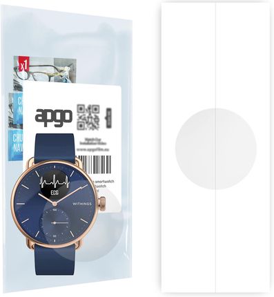 Apgo 1X Folia Hydrożelowa Do Withings Scanwatch Hybrid 3700546707261 - Smartwatch Hydrogel Protection