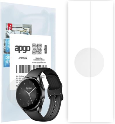 Apgo 1X Folia Hydrożelowa Do Xiaomi Watch S2 (46 Mm) - Smartwatch Hydrogel Protection
