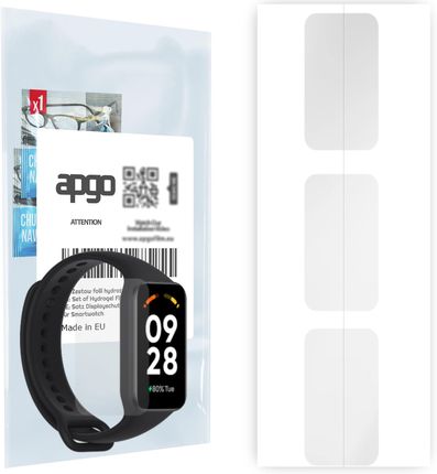 Apgo 3X Folia Hydrożelowa Do Redmi Smart Band 2 - Smartwatch Hydrogel Protection