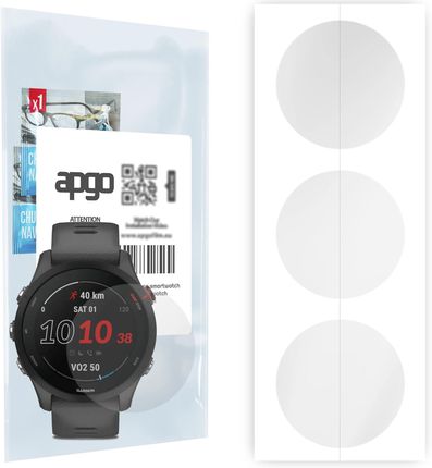 Apgo 3X Folia Hydrożelowa Do Garmin Forerunner 255 - Smartwatch Hydrogel Protection