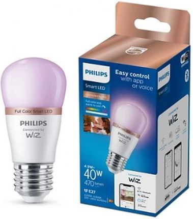 Philips Smart LED Żarówka E27 P45 4,9 W (40 W), kolorowe światło (929003499821)