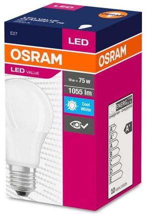 Ledvance (Osram) Żarówka LED E27 10,5W VALUE CLA75FR 10,5W/840 1055lm 4000K (odpowiednik 75W) (4052899973404)