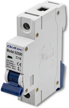 Wyłącznik nadprądowy C16 bezpiecznik AC Qoltec 1P 16A