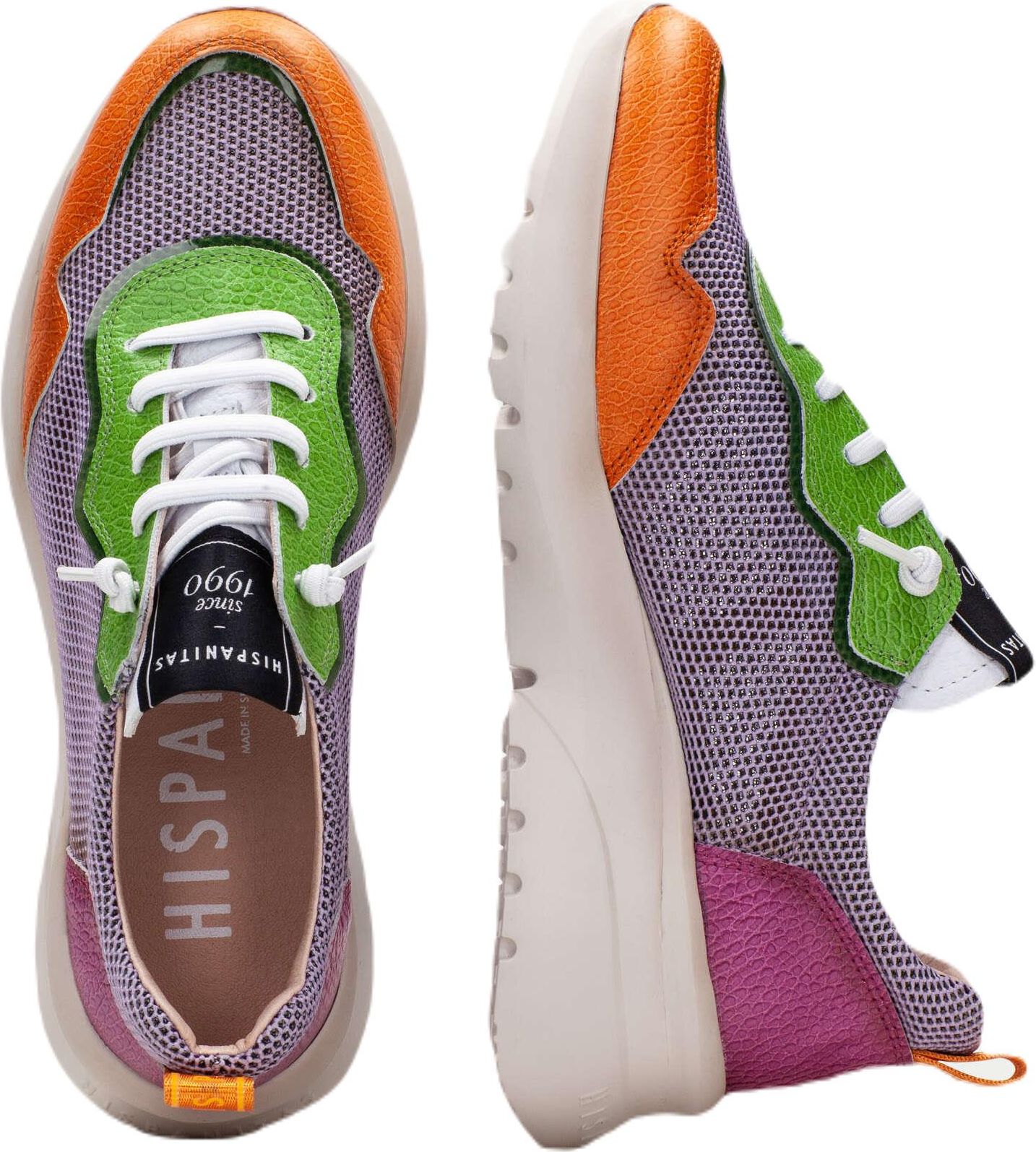 Sneakersy damskie HISPANITAS CHV 232594 POLINESIA PAPAYA LAVANDA 