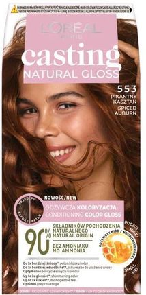 L’Oreal Paris Casting Natural Gloss Farba do włosów 553 Pikantny Kasztan 