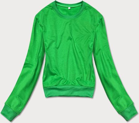 CIENKA KRÓTKA BLUZA DRESOWA DAMSKA ZIELONA (8B938-27)