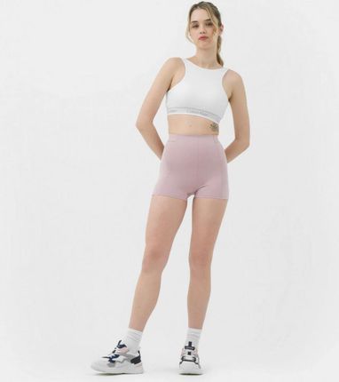 Damskie legginsy krótkie treningowe CALVIN KLEIN WOMEN 00GWS3L703 - różowe