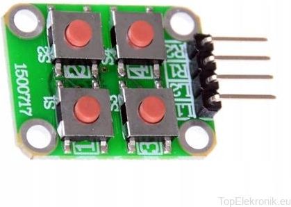 Topelektronik 2X2 Matrix 4 Przyciski Keypad Do Arduino Avr Pi Energodom ...