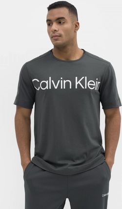 Męska koszulka treningowa CALVIN KLEIN MEN 00GMS3K102 - grafitowa