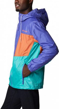 Męska kurtka przejściowa Columbia Trail Traveler Windbreaker - fioletowa