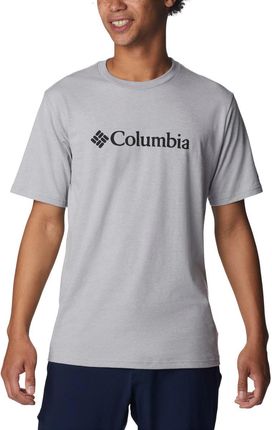 Męski t-shirt z nadrukiem COLUMBIA CSC Basic Logo Tee - szary