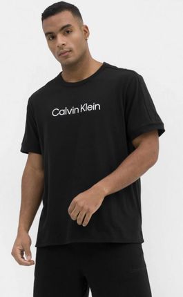 Męska koszulka treningowa CALVIN KLEIN MEN 00GMS3K104 - czarna