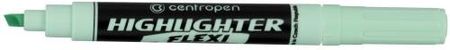 Micromedia Zakreślacz Centropen Highlighter Flexi Soft 8542" Zielony Pastel