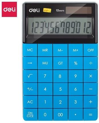 Micromedia Kalkulator Deli 12 Pozycyjny Niebieski (MIBIU_1589_BLUE)