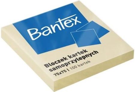 Micromedia Notes Samoprzylepny Bantex 75X75 100 Kartek Żółty