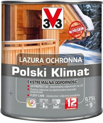 V33 3V3 Lazura Polski Klimat 12 Lat Teak 0,75l