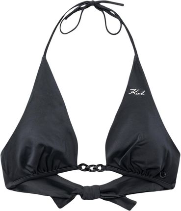 Damska Góra stroju kąpielowego Karl Lagerfeld Karl Dna Triangle W/ Chain 230W2200-999 – Czarny