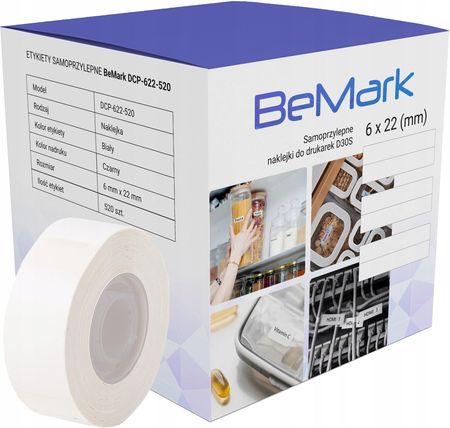 Specmark Bemark Naklejki Termiczne Do D30S 6X22Mm 520szt. (DCP622520)
